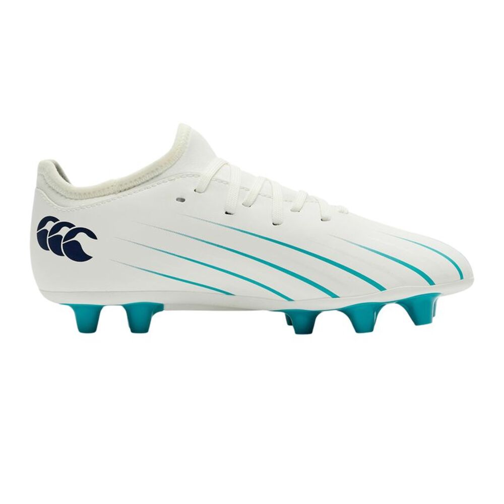 Canterbury Childrens/Kids Speed Falcon 2.0 Team Firm Ground Rugby Boots / White/